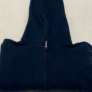 Tna cozy af cropped navy hoodie